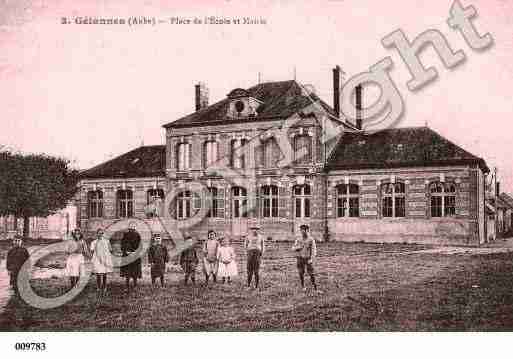 Ville de GELANNES, carte postale ancienne