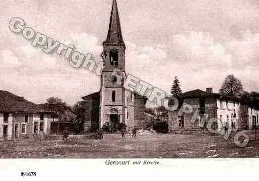 Ville de GERCOURTETDRILLANCOURT, carte postale ancienne