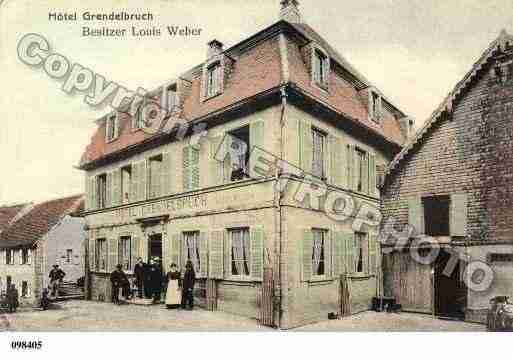 Ville de GRENDELBRUCH, carte postale ancienne