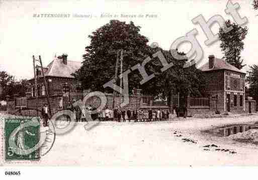 Ville de HATTENCOURT, carte postale ancienne