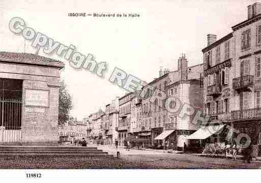 Ville de ISSOIRE, carte postale ancienne