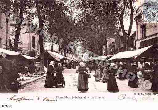 Ville de MONTRICHARD, carte postale ancienne