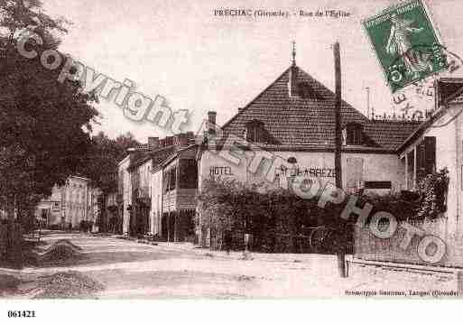 Ville de PRECHAC, carte postale ancienne
