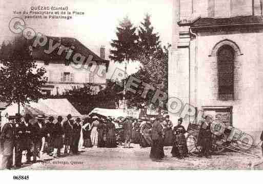 Ville de QUEZAC, carte postale ancienne