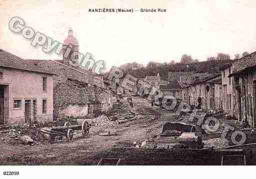 Ville de RANZIERES, carte postale ancienne