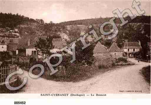 Ville de SAINTCYBRANET, carte postale ancienne