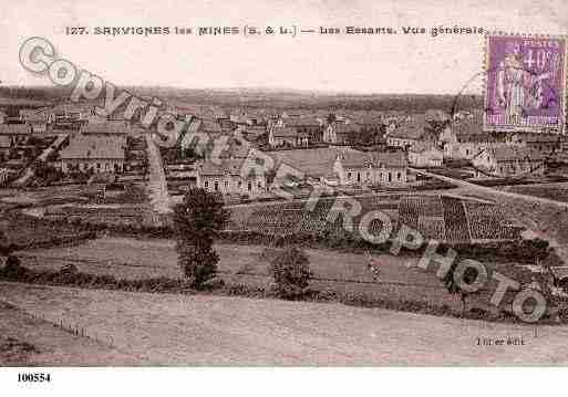 Ville de SANVIGNESLESMINES, carte postale ancienne