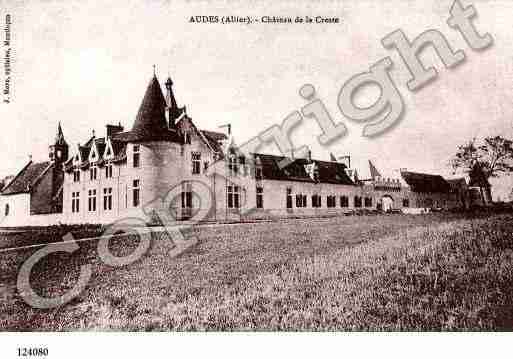 Ville de AUDES, carte postale ancienne