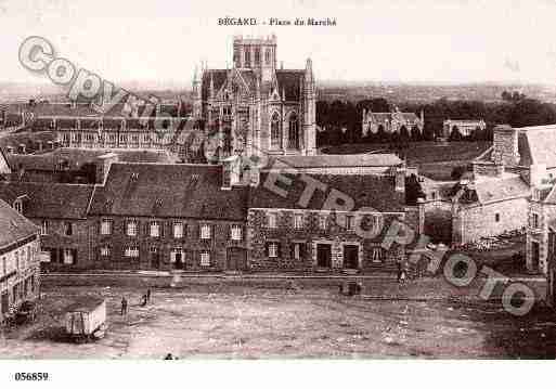 Ville de BEGARD, carte postale ancienne