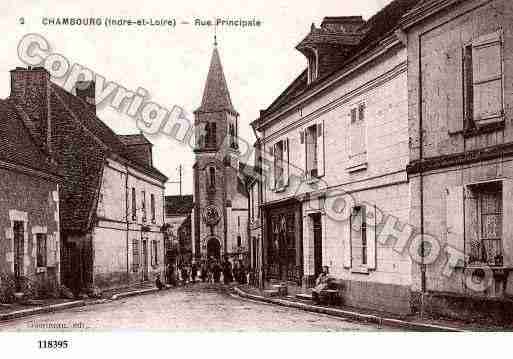 Ville de CHAMBOURGSURINDRE, carte postale ancienne