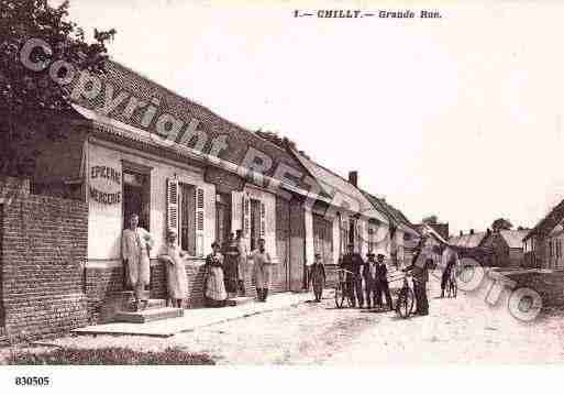 Ville de CHILLY, carte postale ancienne