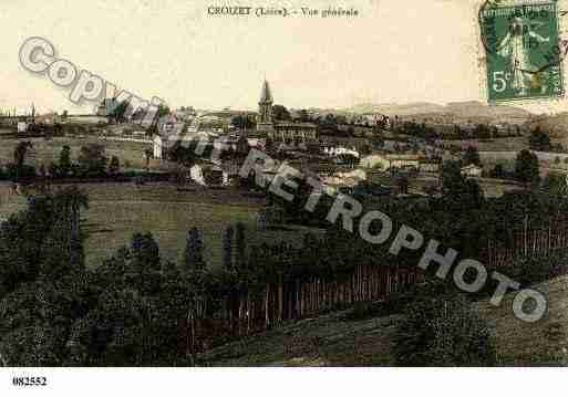 Ville de CROIZETSURGAND, carte postale ancienne