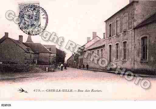 Ville de CRUXLAVILLE, carte postale ancienne