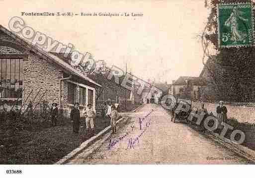Ville de FONTENAILLES, carte postale ancienne