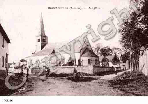 Ville de MERELLESSART, carte postale ancienne