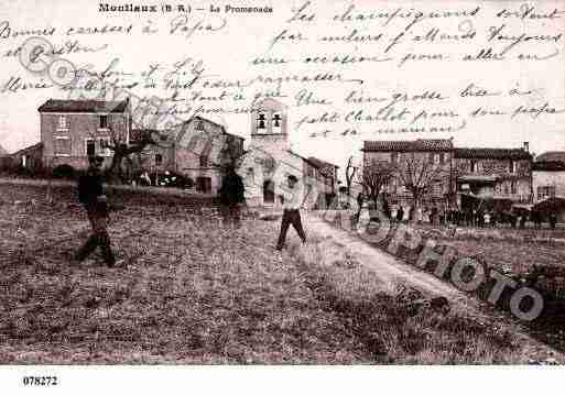Ville de MONTLAUX, carte postale ancienne