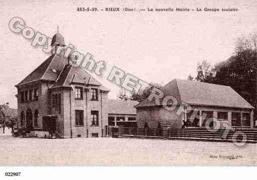 Ville de RIEUX, carte postale ancienne