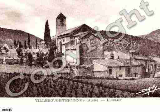 Ville de VILLEROUGETERMENES, carte postale ancienne