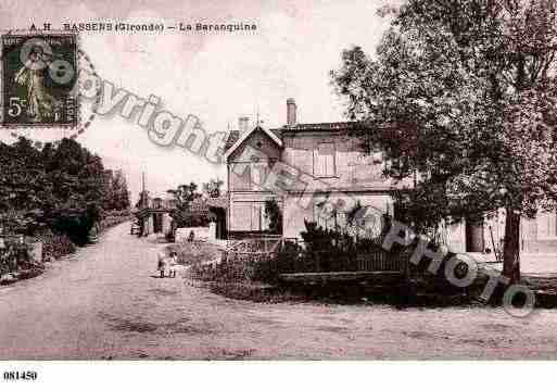 Ville de BASSENS, carte postale ancienne