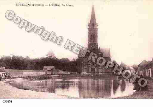 Ville de BOVELLES, carte postale ancienne