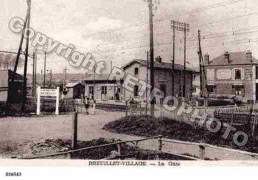 Ville de BREUILLET, carte postale ancienne