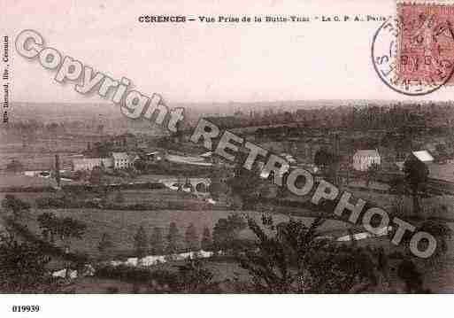 Ville de CERENCES, carte postale ancienne
