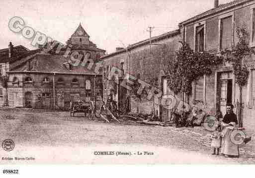 Ville de COMBLESENBARROIS, carte postale ancienne