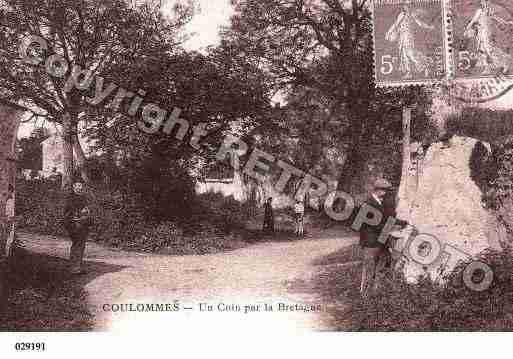 Ville de COULOMMES, carte postale ancienne