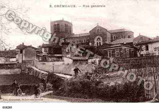 Ville de CREMEAUX, carte postale ancienne