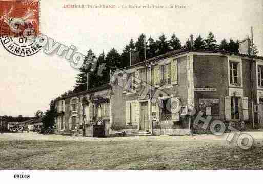 Ville de DOMMARTINLEFRANC, carte postale ancienne