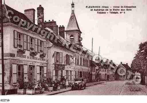 Ville de FLEURINES, carte postale ancienne