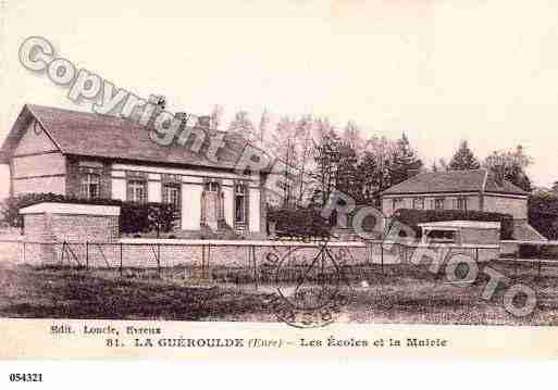 Ville de GUEROULDE(LA), carte postale ancienne