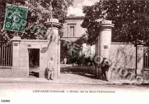 Ville de LESPARREMEDOC, carte postale ancienne