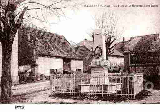 Ville de MALBRANS, carte postale ancienne