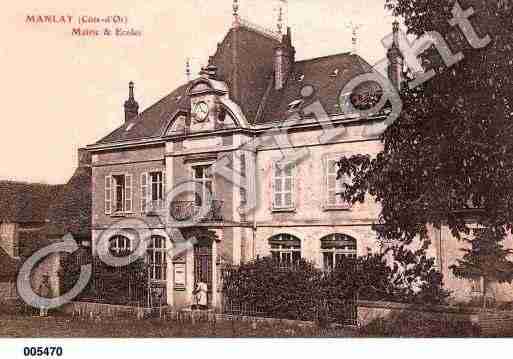 Ville de MANLAY, carte postale ancienne