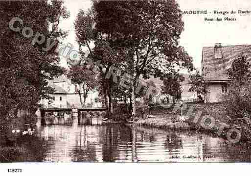 Ville de MOUTHE, carte postale ancienne
