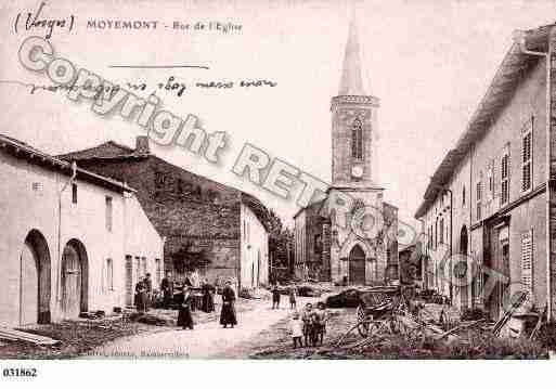 Ville de MOYEMONT, carte postale ancienne