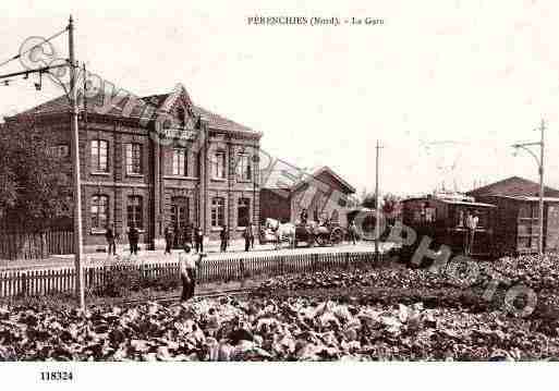 Ville de PERENCHIES, carte postale ancienne