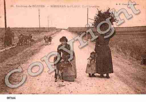 Ville de SERIGNAN, carte postale ancienne