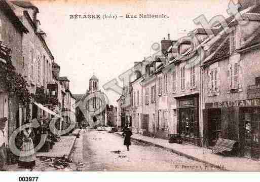 Ville de BELABRE, carte postale ancienne