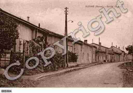 Ville de BLESME, carte postale ancienne