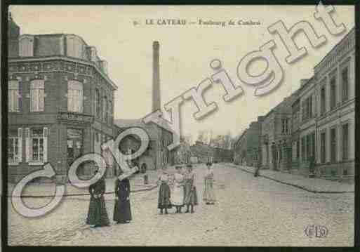 Ville de CATEAU(LE), carte postale ancienne