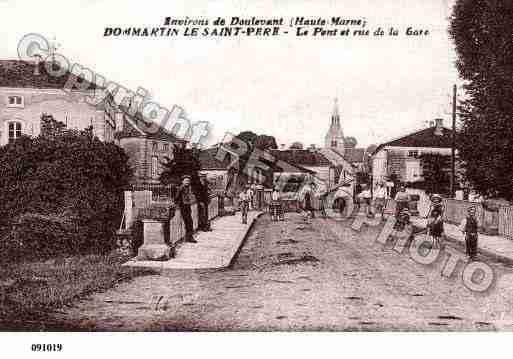 Ville de DOMMARTINLESAINTPERE, carte postale ancienne