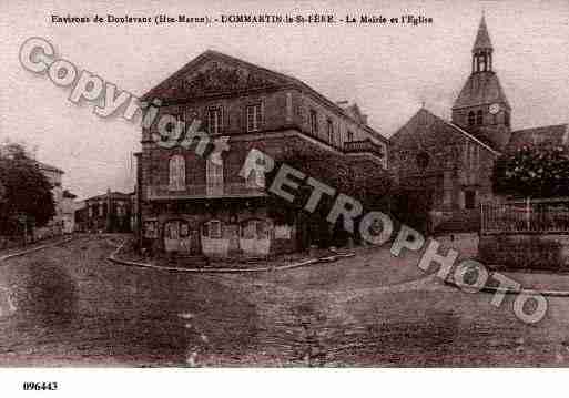 Ville de DOMMARTINLESAINTPERE, carte postale ancienne