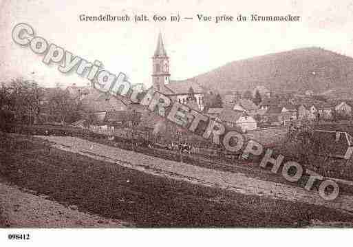 Ville de GRENDELBRUCH, carte postale ancienne