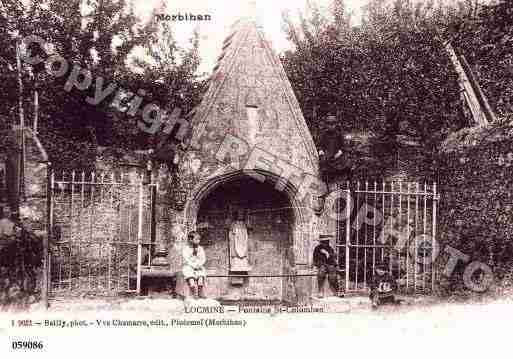 Ville de LOCMINE, carte postale ancienne