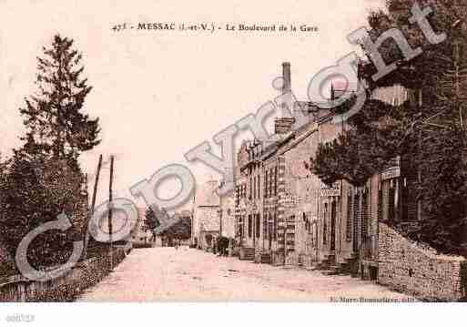 Ville de MESSAC, carte postale ancienne