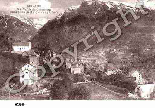 Ville de ORCIERES, carte postale ancienne