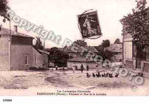 Ville de RARECOURT, carte postale ancienne