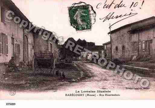 Ville de RARECOURT, carte postale ancienne